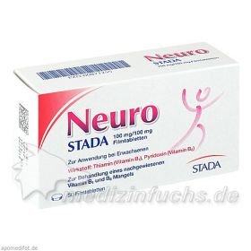 Neuro STADA 100mg/100mg Filmtabletten, 50 ST – PZN 871255 из Германии