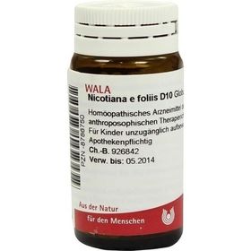 NICOTIANA E FOLIIS D10, 20 G – PZN 8786750 из Германии