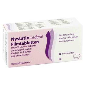 Nystatin Lederle 500000 I.E. (50 stk) – PZN 2518190 из Германии