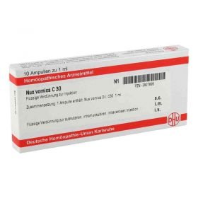 Nux Vomica C 30 Ampullen (10X1 ml) – PZN 2827896 из Германии