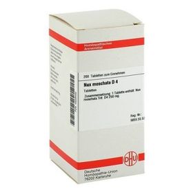 Nux Moschata D 4 Tabletten (200 stk)  – PZN 4229432 из Германии