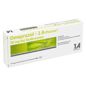 Omeprazol-1A Pharma 20mg bei Sodbrennen (7 stk) – PZN 6439501 из Германии