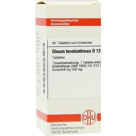 Oleum Terebinthinae D 12 Tabletten (80 stk) – PZN 7176073 из Германии