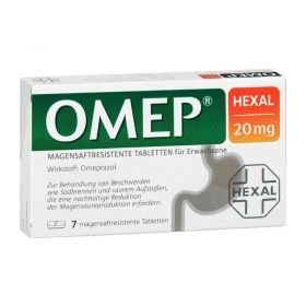 OMEP HEXAL 20mg (7 stk) – PZN 10070183 из Германии
