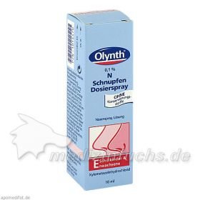 Olynth 0.1% N Schnupfen Dosierspray o.Kons., 10 ML – PZN 1014470 из Германии