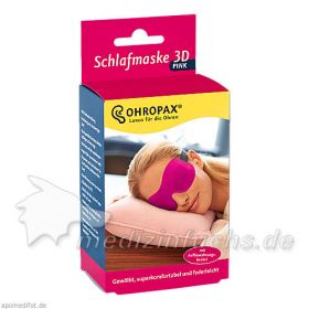 OHROPAX Schlafmaske 3D Pink, 1 ST – PZN 11549278 из Германии