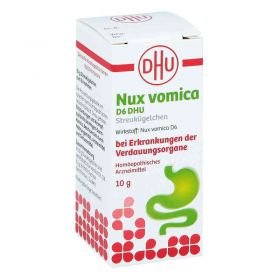 Nux Vomica D 6 Dhu Globuli bei Erkr.d.verdauungsorg. (10 g) – PZN 13699929 из Германии