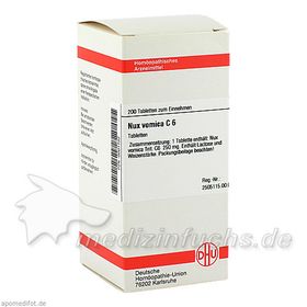 NUX VOMICA C 6, 200 ST – PZN 1732 из Германии