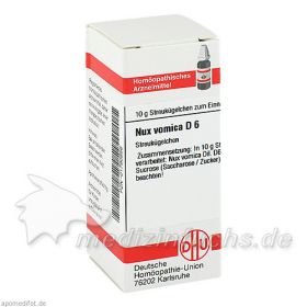 NUX VOMICA D 6, 10 G  – PZN 1780856 из Германии
