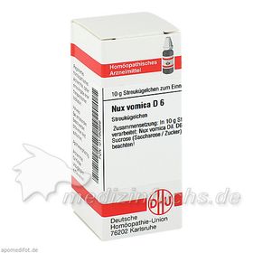 NUX VOMICA D 6, 10 G  – PZN 2223276 из Германии