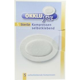 OKKLUfix steril Augenkompresse selbstklebend, 5 ST – PZN 232408 из Германии
