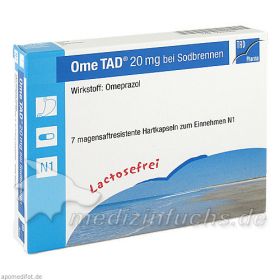 Ome TAD 20mg bei Sodbrennen Hartkapseln, 7 ST – PZN 2648 из Германии