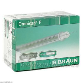Omnican-F 30Gx12mm Feindosierungspritze 1ml, 100 ST – PZN 4051388 из Германии