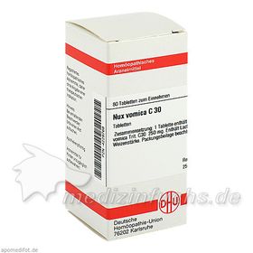 NUX VOMICA C30, 80 ST – PZN 4229768 из Германии