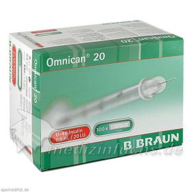 Omnican 20 0.5ml Insulin U-40 0.30x8mm einzelverp, 100X1 ST – PZN 460813 из Германии