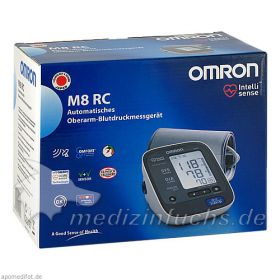 OMRON M8 RC Oberarm Blutdruckmessgerät m.Funkuhr, 1 ST – PZN 5743616 из Германии