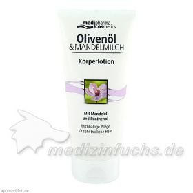 Oliven-Mandelmilch Körperlotion, 200 ML – PZN 6090932 из Германии