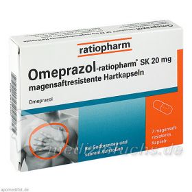 Omeprazol-ratiopharm SK 20mg magensaftres.Hartkap., 7 ST – PZN 6113337 из Германии