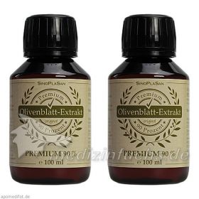 Olivenblatt Extrakt Premium 90% Doppelpack, 2X100 ML – PZN 6441389 из Германии