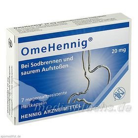 OmeHennig 20MG magensaftresistente Hartkapseln, 7 ST – PZN 6566671 из Германии