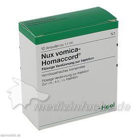 NUX VOMICA HOMACCORD, 10 ST  – PZN 735954 из Германии