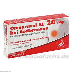 Omeprazol AL 20MG bei Sodbrennen, 7 ST – PZN 7569140 из Германии