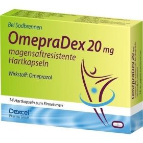 OmepraDex 20mg, 14 ST – PZN 9064616 из Германии