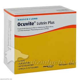 Ocuvite Lutein Plus, 180 ST – PZN 9526620 из Германии