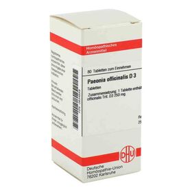 Paeonia Officin. D 3 Tabletten (80 stk) – PZN 2634559 из Германии