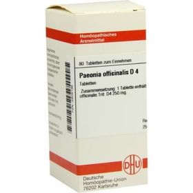 Paeonia Officin. D 4 Tabletten (80 stk) – PZN 2808195 из Германии