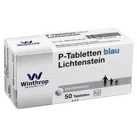 P Tabletten blau 8 mm Teilk. (50 stk) – PZN 3935636 из Германии