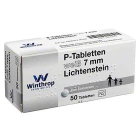 P Tabletten weiss 7 mm Teilk. (50 stk) – PZN 3935671 из Германии
