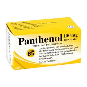 Panthenol 100 mg Jenapharm Tabletten (20 stk) – PZN 4020790 из Германии
