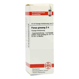 Panax Ginseng D 4 Dilution (20 ml) – PZN 4246560 из Германии