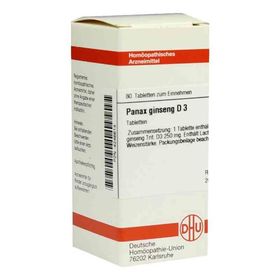 Panax Ginseng D 3 Tabletten (80 stk) – PZN 4246614 из Германии