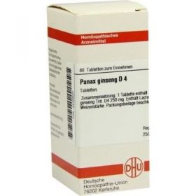 Panax Ginseng D 4 Tabletten (80 stk) – PZN 4246620 из Германии