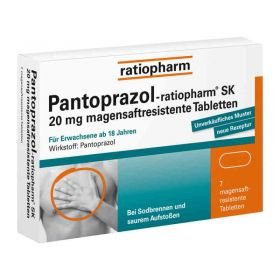 Pantoprazol-ratiopharm SK 20mg (7 stk) – PZN 5520833 из Германии