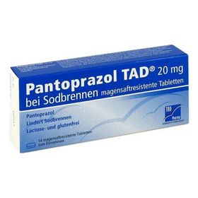 Pantoprazol TAD 20mg bei Sodbrennen (14 stk) – PZN 5522708 из Германии