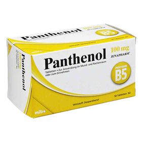 Panthenol 100 mg Jenapharm Tabletten (50 stk) – PZN 6150829 из Германии