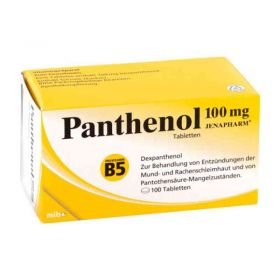 Panthenol 100 mg Jenapharm Tabletten (100 stk) – PZN 6150835 из Германии