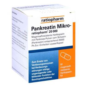 Pankreatin Mikro-ratiopharm 20000 (50 stk) – PZN 7097563 из Германии
