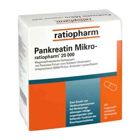 Pankreatin Mikro-ratiopharm 20000 (200 stk) – PZN 7097623 из Германии