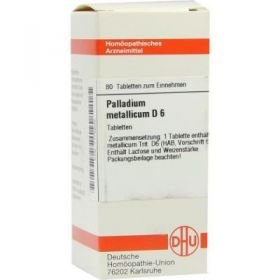 Palladium Metallicum D 6 Tabletten (80 stk) – PZN 7176506 из Германии