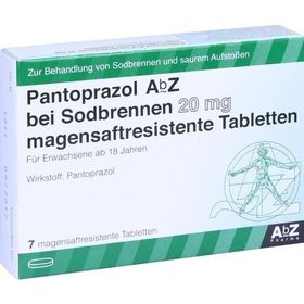 Pantoprazol AbZ bei Sodbrennen 20 mg mag.saft.r.T., 7 ST – PZN 10397837 из Германии