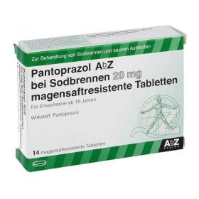 Pantoprazol AbZ bei Sodbrennen 20mg (14 stk) – PZN 10397843 из Германии