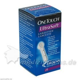 ONE TOUCH Ultra Soft Nadellanzetten, 25 ST – PZN 1516208 из Германии