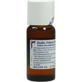 OXALIS FOLIUM 20% AEUSSERL, 50 ML – PZN 1573040 из Германии