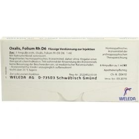 OXALIS FOLIUM RH D 6, 8X1 ML – PZN 1624843 из Германии