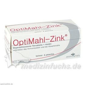 OptiMahl-Zink 15mg, 50 ST – PZN 1691495 из Германии