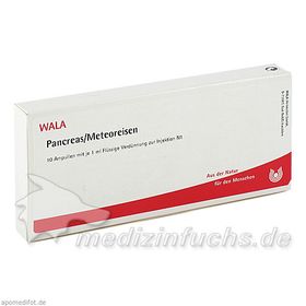 PANCREAS/METEOREISEN, 10X1 ML – PZN 2086299 из Германии